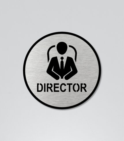 DIRECTOR Sign 6 INCH * 6 INCH Self-Adhesive Sign for Business Office  Corporate Hotel Company Factory Club Commercial Malls.