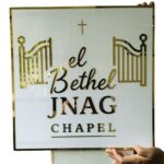 WHITE GOLD ACRYLIC SIGNAGE